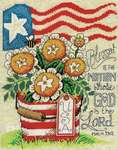 Click/tap for more details of Blessed Nation (cross stitch) by Imaginating