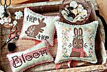 Click for more details of Bloomin Bunnies Trio (cross stitch) by Annie Beez Folk Art