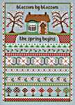 Click/tap for more details of Blossom Cottage (cross stitch) by Little Dove Designs