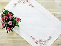 Click/tap for more details of Blossom Table Runner (cross stitch) by Luca - S