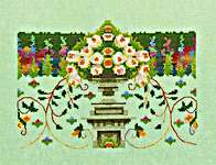 Click for more details of Blossom Urn (cross stitch) by Nora Corbett