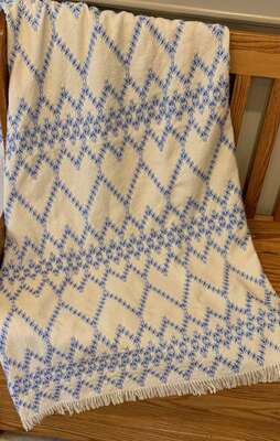 Click for more details of Blossoms Afghan (swedish weaving) by Swedish Weave Designs