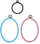 Click/tap for more details of Blue and Pink Plastic Frames (picture frames) by Vervaco
