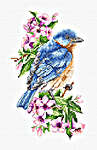 Click for more details of Blue Bird on Branch (cross stitch) by Luca - S