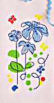Click/tap for more details of Blue Flowers (cross stitch) by Artmishka