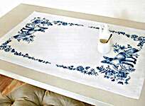 Blue Fox Table Runner