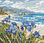 Click/tap for more details of Blue Harmony (cross stitch) by Letistitch