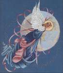 Click/tap for more details of Blue Moon Angel (cross stitch) by Lavender & Lace