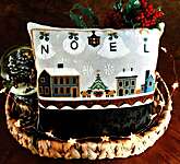 Click/tap for more details of Blue Noel (cross stitch) by Twin Peak Primitives