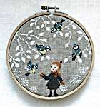 Click/tap for more details of Blue Tits (Chickadees) (cross stitch) by Perrette Samouiloff
