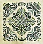 Click/tap for more details of Blue Tulips (cross stitch) by Ink Circles