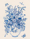 Click for more details of Blue Vase (cross stitch) by Eva Rosenstand