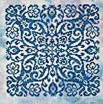Click/tap for more details of Blue Velvet (cross stitch) by Ink Circles