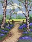 Click for more details of Bluebell Walk (tapestry) by Anchor