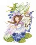 Click for more details of Blueberry Fairy (cross stitch) by Maria van Scharrenburg