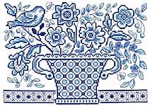 Click/tap for more details of Bluebird Bouquet (cross stitch) by Imaginating