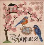 Click for more details of Bluebird of Happiness (cross stitch) by Cottage Garden Samplings