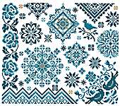 Click/tap for more details of Bluebird Sampler (cross stitch) by Shannon Christine