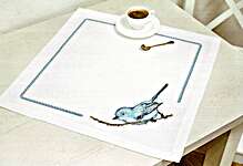 Click for more details of Bluebird Table Centre (cross stitch) by Luca - S