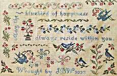 Click for more details of Bluebirds Of Happiness (cross stitch) by JBW Designs