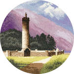 Click/tap for more details of Bonnie Prince Charlie's Monument (cross stitch) by John Clayton