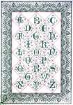 Click/tap for more details of Bordered Alphabet (cross stitch) by Thea Gouverneur