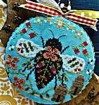 Click/tap for more details of Botanical Bee (cross stitch) by Hands On Design