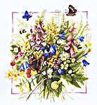 Click for more details of Bouquet of Summer (cross stitch) by Marjolein Bastin