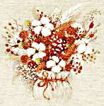 Click for more details of Bouquet with Lagurus and Cotton (cross stitch) by Riolis