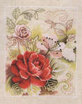 Click for more details of Bouquet with Rose (cross stitch) by Vervaco