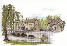 Click for more details of Bourton-on-the-Water (cross stitch) by Rose Swalwell