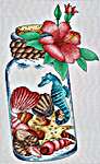 Click/tap for more details of Bouteille De Mer (The Sea in a Bottle) (cross stitch) by Les Petites Croix de Lucie