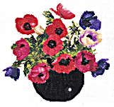 Bowl of Anemones - 16 count Aida