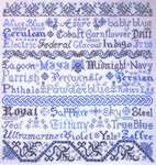 Click/tap for more details of Broderie Bleue  (cross stitch) by Tempting Tangles Designs