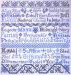 Click for more details of Broderie Bleue  (cross stitch) by Tempting Tangles Designs