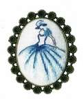 Click for more details of Brooch - Dancer (cross stitch) by Golden Fleece