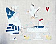 Click/tap for more details of Budding Sailor (cross stitch) by Madame Chantilly