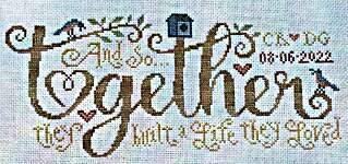 Click/tap for more details of Built on Love (cross stitch) by Silver Creek Samplers