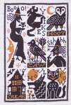 Click/tap for more details of Bump in the Night (cross stitch) by The Prairie Schooler