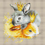 Click for more details of Bunnies (cross stitch) by Luca - S