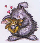 Click for more details of Bunny Luv (stamps) by Stampendous