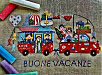 Click for more details of Buone Vacanze (Happy Holidays) (cross stitch) by Lilli Violette