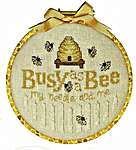 Click/tap for more details of Busy Bee (cross stitch) by Sue Hillis Designs