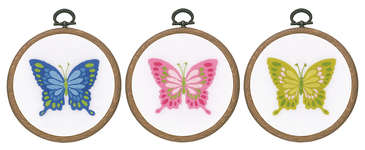 Click/tap for more details of Butterflies (embroidery) by Vervaco