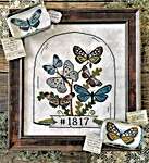 Click/tap for more details of Butterfly Cloche (cross stitch) by Hello from Liz Mathews