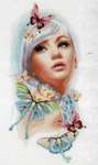 Click/tap for more details of Butterfly Dreams (cross stitch) by Lanarte
