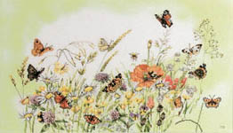 Click for more details of Butterfly Meadow (cross stitch) by Marjolein Bastin