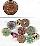 Click for more details of Buttoned up for Spring (beads and treasures) by Just Another Button Company