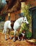 Click for more details of By the Cottage (cross stitch) by Luca - S