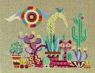 Click for more details of Cactus Cat (cross stitch) by Satsuma Street